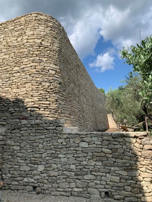 Reconstruction d'un mur de soutènement